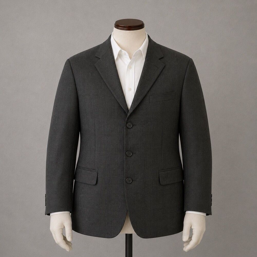 Chaps Ralph Lauren 42S Vintage Gray Wool Cashmere Mens Sport Coat Blazer
